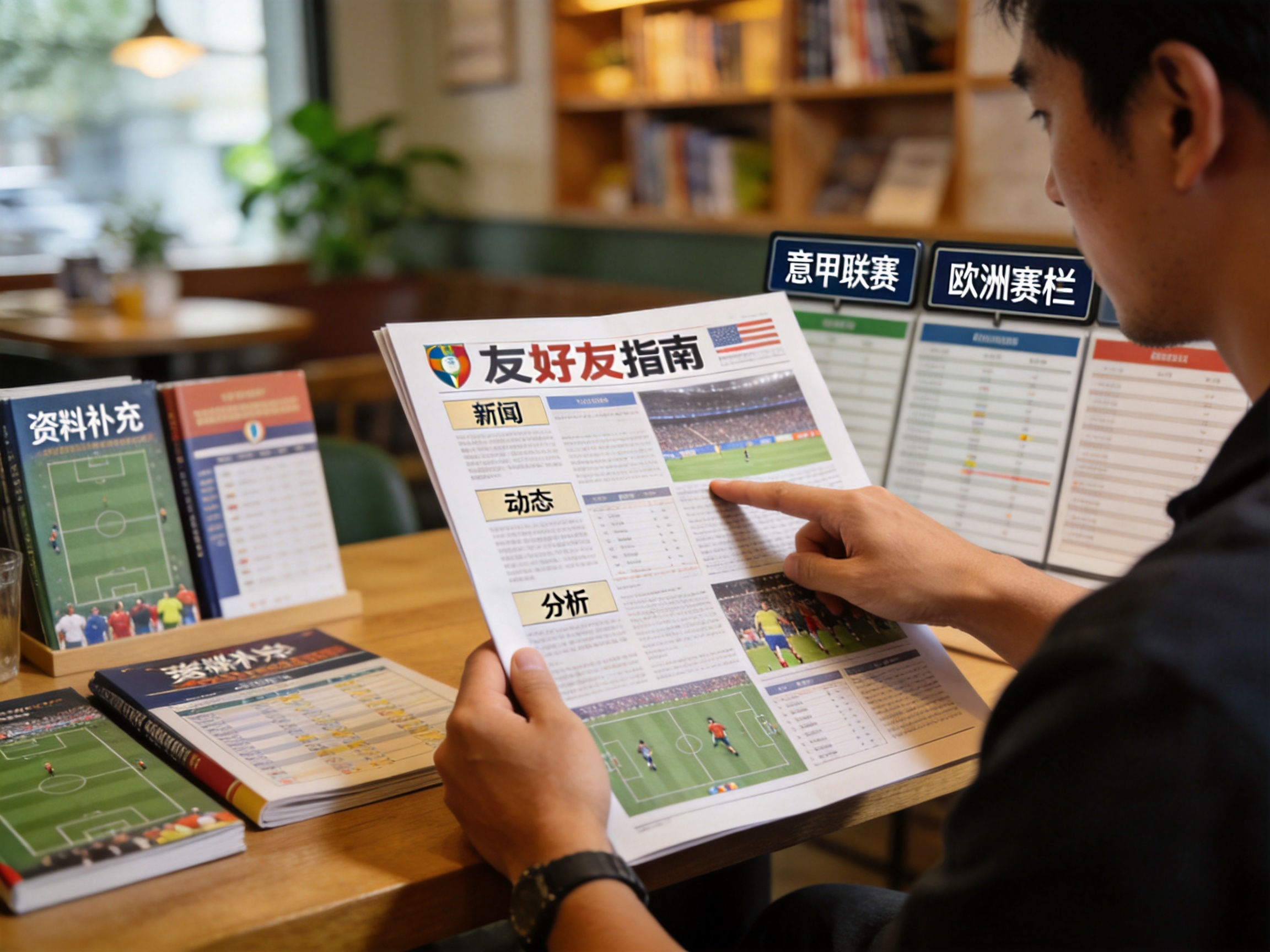 球迷阅读指南配图，示意从内容板块到赛事维度再到资料补充的阅读顺序